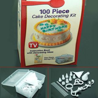 100 Piece Cake Decorating Frosting Icing Decorating With Storage Box