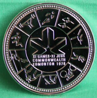 Silver Dollar Canadian Silver Commemorative Edmonton CANADA COIN ONLY