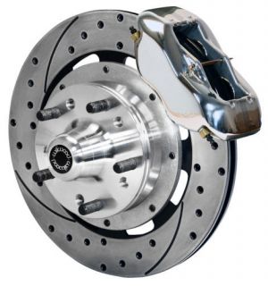 BRAKE KIT,FRONT,71 80 PINTO,12.19 DRILLED ROTORS,POLISHED CALIPERS