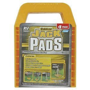 Stabilizer RV Jack Pads, 4/pack Yellow by Camco