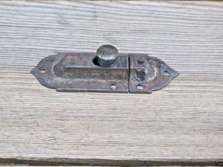 Cabinet catch jelly Cupboard Latch old antique early 1850s brass knob