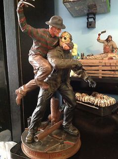 Freddy Vs Jason Sideshow Collectibles Scream Scene Statue Friday