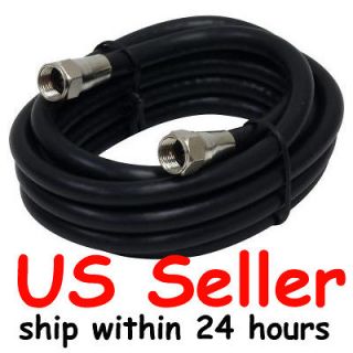 Coaxial Digital AV Cable for Satellite TV VCR Video Outdoor Black New