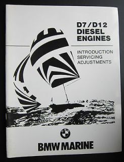 BMW Marine Engine D7 D12 Diesel Engine Manual Introduction Service