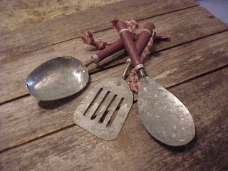 Country Kitchen Ornaments Set of 3 Utensils ~New~
