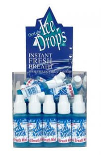 50 Ice Drops Icy Mint liquid breath fresheners Exp in 2016