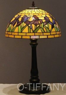 Style Stained Glass Table Lamp Water Lily & Tiffany Spring Card