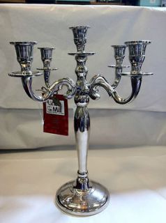 arm candelabra polished aluminium nickle plated 80cm