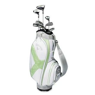 NEW CALLAWAY WOMENS SOLAIRE II COMPLETE GOLF SET 9 PC RH w/BAG  SAGE