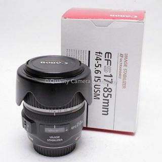 CANON EF S 17 85mm f/4 5.6 IS USM Macro Zoom Lens   EW 73B HOOD WIDE