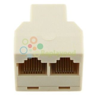 Ethernet Connector Splitter 1 to 2 sockets Internet Cable Cat5e Cat 5