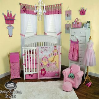 Baby Girl Pink Princess Castle Crown Crib Nursery Blanket Infant
