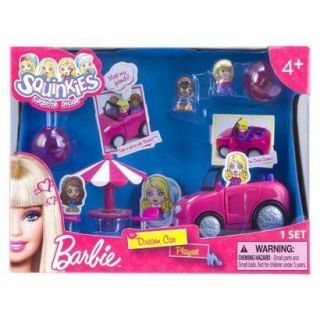 Brand New Squinkies Barbie Car Play set includes 2 Squinkies