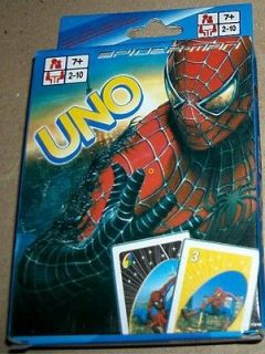 Spiderman Uno Card Game MIP 2003 NEW Venom Black Costume 