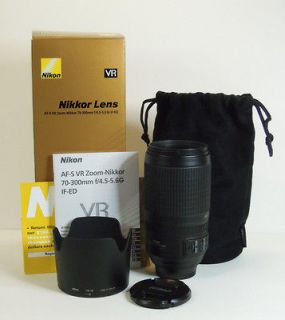 Nikon Zoom Nikkor 70 300mm F/4.5 5.6 AF S VR IF AF ED G Lens {SO Close