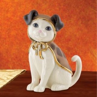 Lenox Kitty Cat in Puppy Costume for Halloween NEW IN BOX