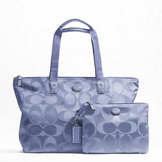 NWT Co@ch Signature Nylon Weekender Tote/Travel Set