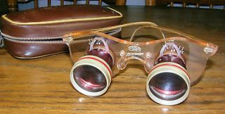 Vintage Dr. WOHLER Saar Sportscope Binoculars / Glasses with Case