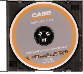 Case 590 Super M Series 2 Loader Backhoe Parts Catalog on CD