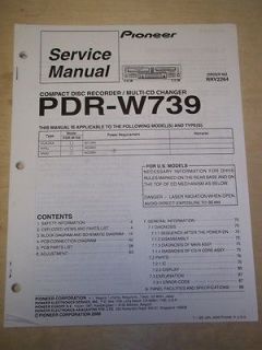 Service Manual~PDR W73 9 CD Compact Disc Recorder/Chang er~Original