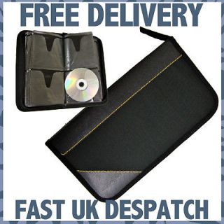 100 CD DVD STORAGE WALLET HOLDER CARRY CASE SLEEVES NEW