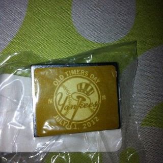 Newly listed Yankee 2012 Old Timers Day Pin