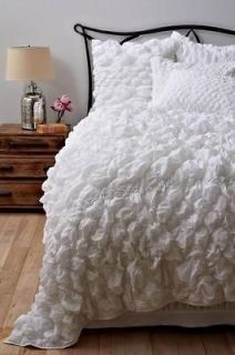 NWT Anthropologie Catalina Quilt Comforter, White   TWIN