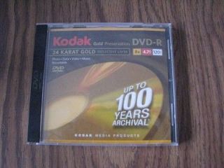 Kodak Gold preservation DVD R 51101 8x Write once Dvd R