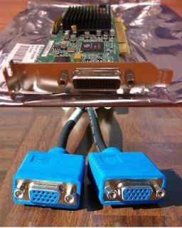 Matrox G550 low profile PCI video card with dual VGA support TVCS 1133