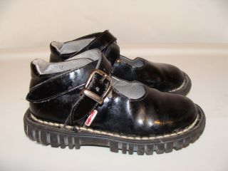 CATIMINI Black Patent Mary Jane Shoes Girls Youth Toddler 27 US 9 9.5