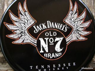 JACK DANIELS OLD No.7 WHISKEY WINGS Metal Home Decor SIGN MAN CAVE