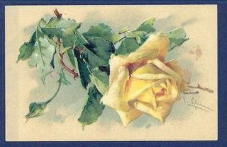 G4126 Catherine Klein postcard Yellow roses