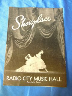 Vintage 1944 Radio City Music Hall Show Place Program Katharine