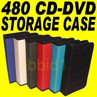 480 CD DVD VCD HOLDER WALLET CASE GAME STORAGE ORGANIZER BAG ALBUM 5 X