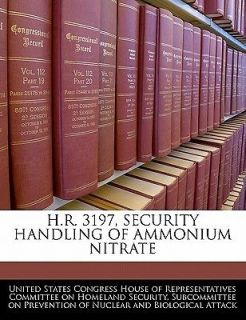 3197, Security Handling of Ammonium Nitrate