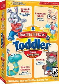 Reader Rabbit Toddler Arthurs Preschool + More PC New