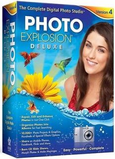 Photo Explosion Deluxe Version 4 PC Software
