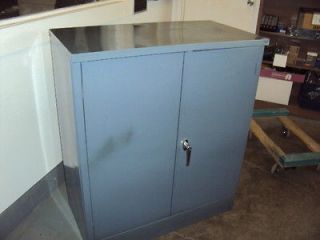 UTILITY STORAGE CABINET in CHARCOAL GRAY COLOR w/ LOCK & KEY 42H