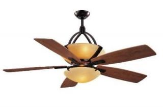 Bay Miramar 60 inch Ceiling Fan with Remote Control & Light Kit Bronze