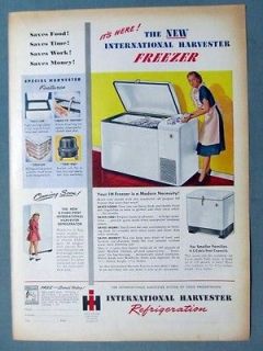 Harvester Freezer Ad YOUR IH FREEZER IS A MODERN NECESSITY
