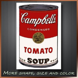 Andy Warhol Tomato Soup Pop Art Artist Printing Canvas Box Ready To
