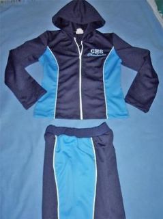 CHS Cheerleader Hoodie Jacket & Pants Outfit Blue
