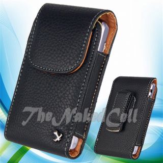 for SAMSUNG GALAXY CHAT B5330 BLACK LEATHER COVER POUCH CASE GUARD