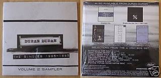 Duran Duran The Single 1986 1995 Sampler 8 Track Promo Only CD Sealed