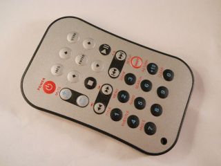 UNKNOWN BRAND BLACK SILVER BLUE RED DVD PLAYER REMOTE CONTROL