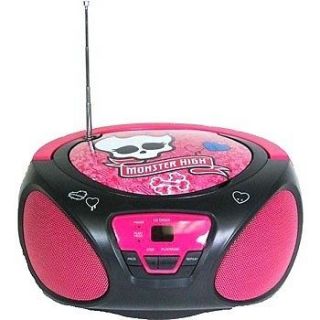 HIGH PINK GIRLS CD BOOMBOX AM/FM RADIO w/ AUX IN for  PLAYER AC/DC