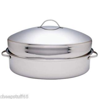 Precise Heat™ 18 Stainless Steel Oval Oven Roaster Pan