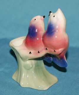 Vintage Porcelain Ceramic Pottery Darling Pair Love Birds Figurine/Bud