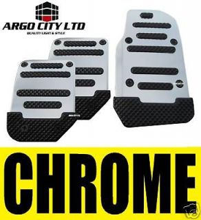 CHROME CAR FOOT COVERS PEDALS JEEP CHEROKEE WRANGLER