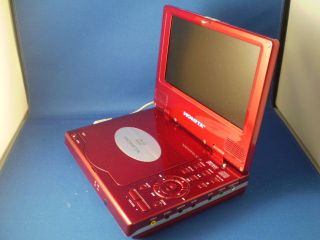 Homita USA HPU 701 7 Portable DVD Player (Red)